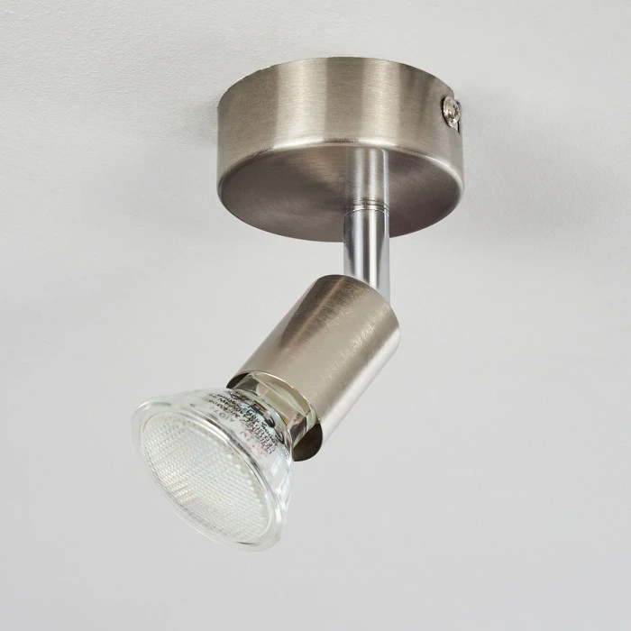 Hofstein Oula Deckenleuchte LED Nickel-Matt, 1-flammig 8 Hofstein Oula Deckenleuchte LED Nickel-Matt, 1-flammig – Bild 8