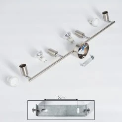 Hofstein Oula Deckenleuchte LED Nickel-Matt, 4-flammig -LED Leuchten Verkäufe 2022 oula deckenleuchte h3393987 4