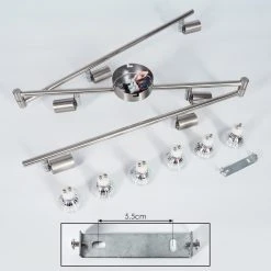 Hofstein Oula Deckenleuchte LED Nickel-Matt, 6-flammig -LED Leuchten Verkäufe 2022 oula deckenleuchte h3394007 4