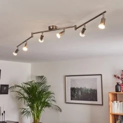 Hofstein Oula Deckenleuchte LED Nickel-Matt, 6-flammig -LED Leuchten Verkäufe 2022 oula deckenleuchte h3394007 6