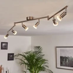 Hofstein Oula Deckenleuchte LED Nickel-Matt, 6-flammig -LED Leuchten Verkäufe 2022 oula deckenleuchte h3394007 8