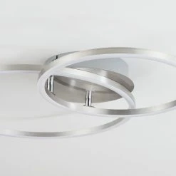 Hofstein Ovasta Deckenleuchte LED Nickel-Matt, 1-flammig, Fernbedienung -LED Leuchten Verkäufe 2022 ovasta deckenleuchte h3542477 2