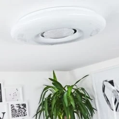 Hofstein Page Deckenleuchte LED Wei&szlig;, 2-flammig, Fernbedienung, Farbwechsler -LED Leuchten Verkäufe 2022 page deckenleuchte h3447291 4