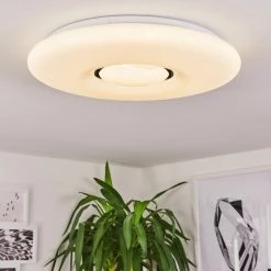 Hofstein Page Deckenleuchte LED Wei&szlig;, 2-flammig, Fernbedienung, Farbwechsler -LED Leuchten Verkäufe 2022 page deckenleuchte h3447291 6