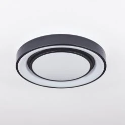 Hofstein Page Deckenleuchte LED Schwarz, Wei&szlig;, 2-flammig, Fernbedienung, Farbwechsler -LED Leuchten Verkäufe 2022 page deckenleuchte h3457610 7