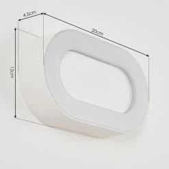 Hofstein Paleroo Au&szlig;enwandleuchte LED Wei&szlig;, 1-flammig -LED Leuchten Verkäufe 2022 paleroo aussenwandleuchte h3583630 3