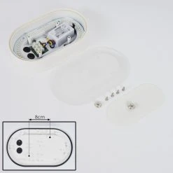 Hofstein Paleroo Au&szlig;enwandleuchte LED Wei&szlig;, 1-flammig -LED Leuchten Verkäufe 2022 paleroo aussenwandleuchte h3583630 4