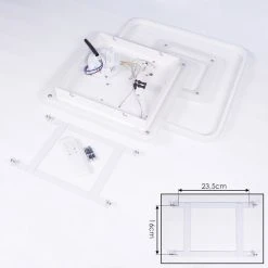 Hofstein Panchita Deckenleuchte LED Wei&szlig;, 1-flammig, Fernbedienung -LED Leuchten Verkäufe 2022 panchita deckenleuchte h3417454 4
