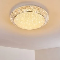 Hofstein Parrita Deckenleuchte LED Wei&szlig;, 1-flammig, Fernbedienung, Farbwechsler -LED Leuchten Verkäufe 2022 parrita deckenleuchte h3169315 do2 10