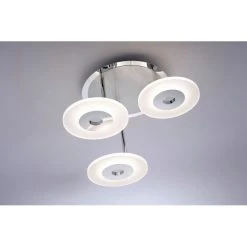 Paul Neuhaus Leuchten Paul Neuhaus ADALI Deckenleuchte LED Edelstahl, 3-flammig -LED Leuchten Verkäufe 2022 paul neuhaus adali deckenleuchte 6446 55 7