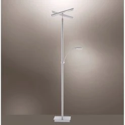 Paul Neuhaus Leuchten Paul Neuhaus ARTUR Deckenfluter LED Edelstahl, 2-flammig -LED Leuchten Verkäufe 2022 paul neuhaus artur deckenfluter 687 55 8