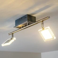 Paul Neuhaus Leuchten Paul Neuhaus DAAN-RGB Deckenleuchte LED Chrom, 2-flammig, Fernbedienung, Farbwechsler -LED Leuchten Verkäufe 2022 paul neuhaus daan rgb deckenleuchte 8642 17 10