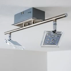 Paul Neuhaus Leuchten Paul Neuhaus DAAN-RGB Deckenleuchte LED Chrom, 2-flammig, Fernbedienung, Farbwechsler -LED Leuchten Verkäufe 2022 paul neuhaus daan rgb deckenleuchte 8642 17 17