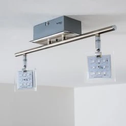 Paul Neuhaus Leuchten Paul Neuhaus DAAN-RGB Deckenleuchte LED Chrom, 2-flammig, Fernbedienung, Farbwechsler -LED Leuchten Verkäufe 2022 paul neuhaus daan rgb deckenleuchte 8642 17 7