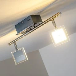 Paul Neuhaus Leuchten Paul Neuhaus DAAN-RGB Deckenleuchte LED Chrom, 2-flammig, Fernbedienung, Farbwechsler -LED Leuchten Verkäufe 2022 paul neuhaus daan rgb deckenleuchte 8642 17 9