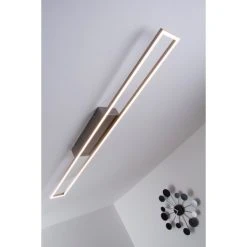 Paul Neuhaus Leuchten Paul Neuhaus Deckenleuchte LED Stahl geb&uuml;rstet, 4-flammig -LED Leuchten Verkäufe 2022 paul neuhaus deckenleuchte 8085 55 15