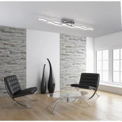 Paul Neuhaus Leuchten Paul Neuhaus Emma Deckenleuchte LED Edelstahl, 2-flammig -LED Leuchten Verkäufe 2022 paul neuhaus emma deckenleuchte 8450 172 5