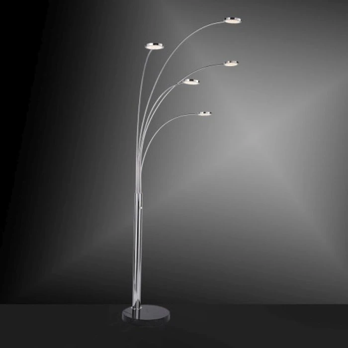 Paul Neuhaus Leuchten Paul Neuhaus NOLA Stehleuchte LED Edelstahl, 5-flammig 7 Paul Neuhaus Leuchten Paul Neuhaus NOLA Stehleuchte LED Edelstahl, 5-flammig – Bild 7