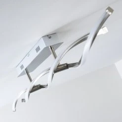 Paul Neuhaus Leuchten Paul Neuhaus POLINA Deckenleuchte LED Edelstahl, 2-flammig -LED Leuchten Verkäufe 2022 paul neuhaus polina deckenleuchte 9143 55 6