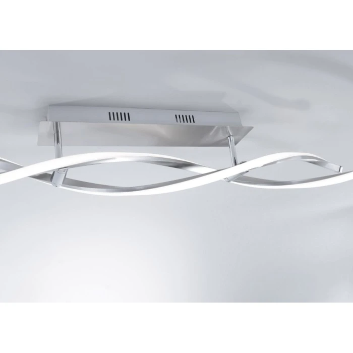 Paul Neuhaus Leuchten Paul Neuhaus Polina Deckenleuchte LED Edelstahl, 2-flammig 2 Paul Neuhaus Leuchten Paul Neuhaus Polina Deckenleuchte LED Edelstahl, 2-flammig – Bild 2