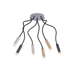 Paul Neuhaus Leuchten Paul Neuhaus PURE-GEMIN Deckenleuchte LED Messing, Schwarz, Aluminium, 6-flammig -LED Leuchten Verkäufe 2022 paul neuhaus pure gemin deckenleuchte 6011 95 7