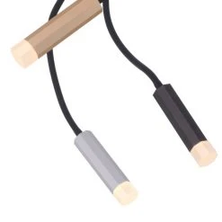 Paul Neuhaus Leuchten Paul Neuhaus PURE-GEMIN Deckenleuchte LED Messing, Schwarz, Aluminium, 6-flammig -LED Leuchten Verkäufe 2022 paul neuhaus pure gemin deckenleuchte 6011 95 9