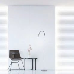 Paul Neuhaus Leuchten Paul Neuhaus PURE-GEMIN Stehleuchte LED Schwarz, Aluminium, 1-flammig