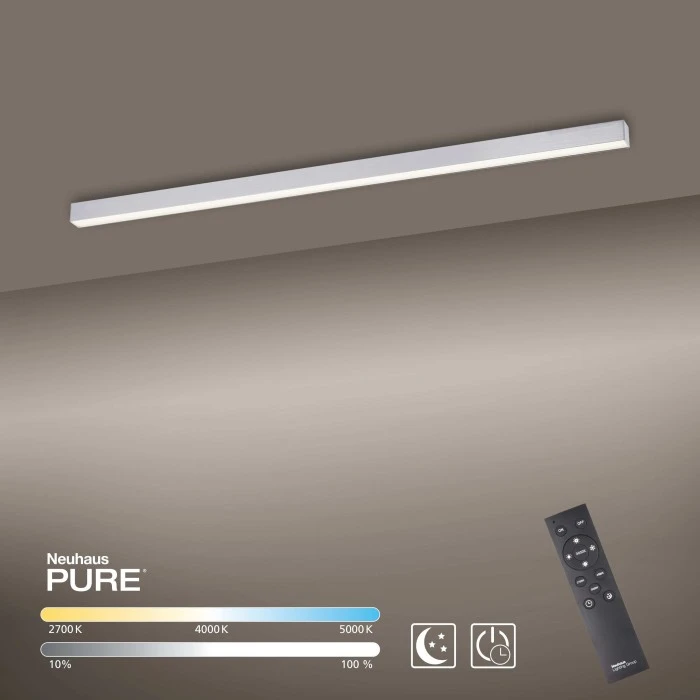 Paul Neuhaus Leuchten Paul Neuhaus PURE-LINES Deckenleuchte LED Aluminium, 1-flammig, Fernbedienung 10 Paul Neuhaus Leuchten Paul Neuhaus PURE-LINES Deckenleuchte LED Aluminium, 1-flammig, Fernbedienung – Bild 10