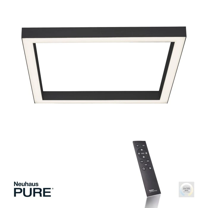Paul Neuhaus Leuchten Paul Neuhaus PURE-LINES Deckenleuchte LED Anthrazit, 1-flammig, Fernbedienung 4 Paul Neuhaus Leuchten Paul Neuhaus PURE-LINES Deckenleuchte LED Anthrazit, 1-flammig, Fernbedienung – Bild 4