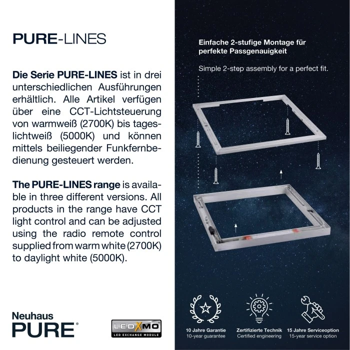Paul Neuhaus Leuchten Paul Neuhaus PURE-LINES Deckenleuchte LED Anthrazit, 1-flammig, Fernbedienung 5 Paul Neuhaus Leuchten Paul Neuhaus PURE-LINES Deckenleuchte LED Anthrazit, 1-flammig, Fernbedienung – Bild 5