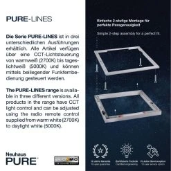 Paul Neuhaus Leuchten Paul Neuhaus PURE-LINES Deckenleuchte LED Aluminium, 1-flammig, Fernbedienung -LED Leuchten Verkäufe 2022 paul neuhaus pure lines deckenleuchte 6023 95 4