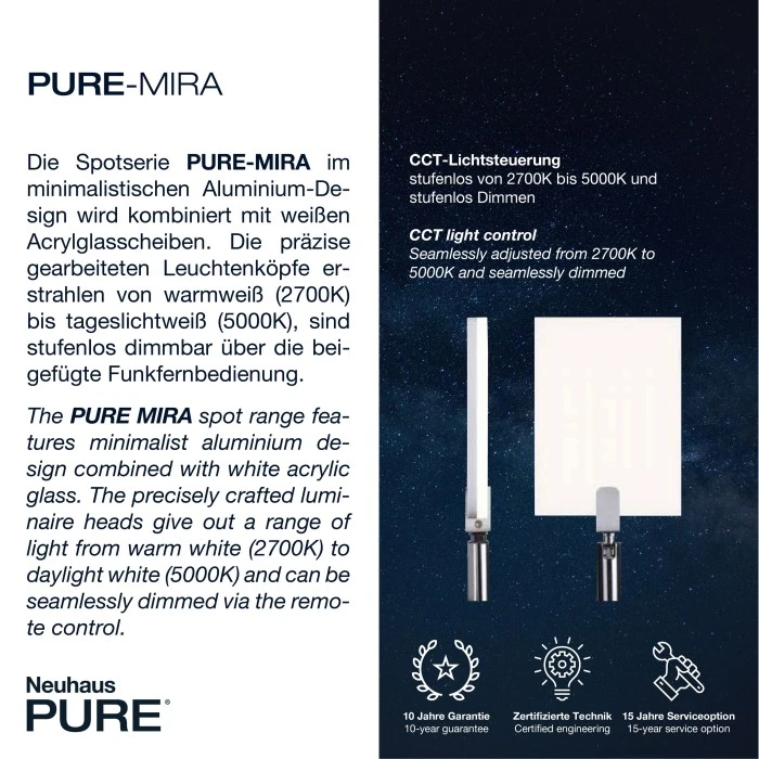 Paul Neuhaus Leuchten Paul Neuhaus PURE-MIRA Deckenleuchte LED Schwarz, 2-flammig, Fernbedienung 5 Paul Neuhaus Leuchten Paul Neuhaus PURE-MIRA Deckenleuchte LED Schwarz, 2-flammig, Fernbedienung – Bild 5