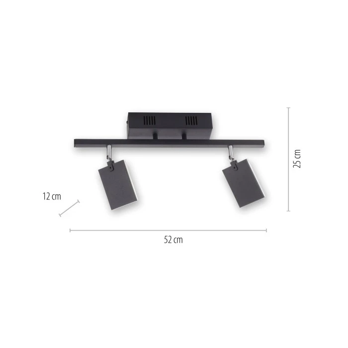 Paul Neuhaus Leuchten Paul Neuhaus PURE-MIRA Deckenleuchte LED Schwarz, 2-flammig, Fernbedienung 9 Paul Neuhaus Leuchten Paul Neuhaus PURE-MIRA Deckenleuchte LED Schwarz, 2-flammig, Fernbedienung – Bild 9