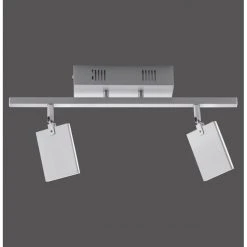 Paul Neuhaus Leuchten Paul Neuhaus PURE-MIRA Deckenleuchte LED Aluminium, 2-flammig, Fernbedienung