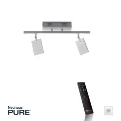 Paul Neuhaus Leuchten Paul Neuhaus PURE-MIRA Deckenleuchte LED Aluminium, 2-flammig, Fernbedienung -LED Leuchten Verkäufe 2022 paul neuhaus pure mira deckenleuchte 6354 95 2