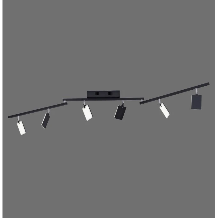 Paul Neuhaus Leuchten Paul Neuhaus PURE-MIRA Deckenleuchte LED Schwarz, 6-flammig, Fernbedienung 2 Paul Neuhaus Leuchten Paul Neuhaus PURE-MIRA Deckenleuchte LED Schwarz, 6-flammig, Fernbedienung – Bild 2