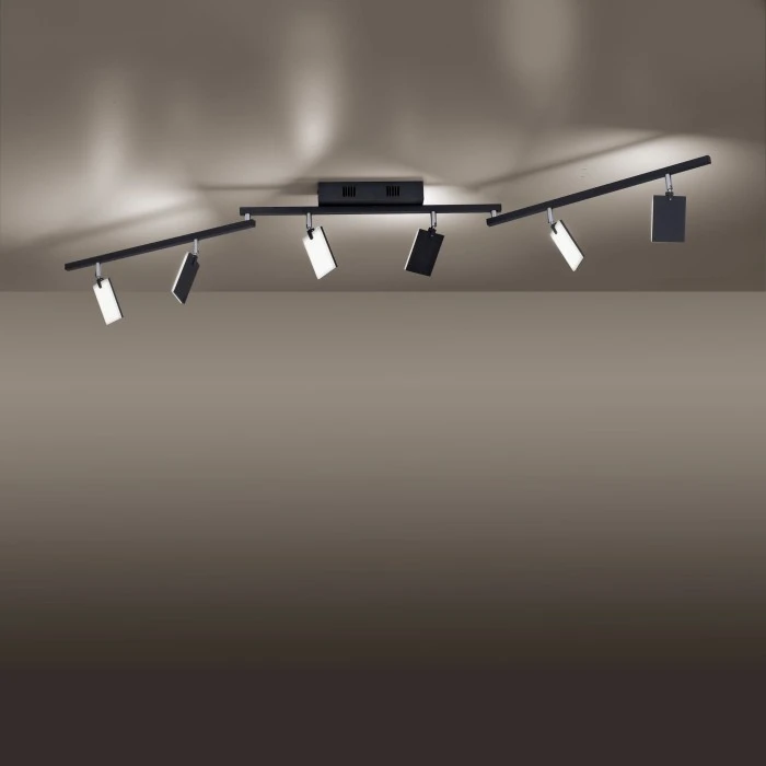 Paul Neuhaus Leuchten Paul Neuhaus PURE-MIRA Deckenleuchte LED Schwarz, 6-flammig, Fernbedienung 13 Paul Neuhaus Leuchten Paul Neuhaus PURE-MIRA Deckenleuchte LED Schwarz, 6-flammig, Fernbedienung – Bild 13