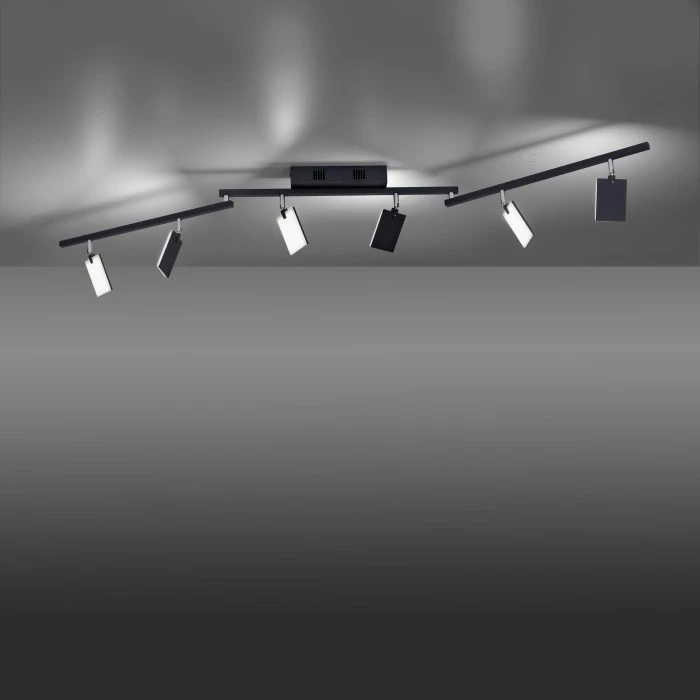 Paul Neuhaus Leuchten Paul Neuhaus PURE-MIRA Deckenleuchte LED Schwarz, 6-flammig, Fernbedienung 14 Paul Neuhaus Leuchten Paul Neuhaus PURE-MIRA Deckenleuchte LED Schwarz, 6-flammig, Fernbedienung – Bild 14