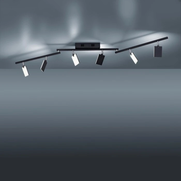 Paul Neuhaus Leuchten Paul Neuhaus PURE-MIRA Deckenleuchte LED Schwarz, 6-flammig, Fernbedienung 15 Paul Neuhaus Leuchten Paul Neuhaus PURE-MIRA Deckenleuchte LED Schwarz, 6-flammig, Fernbedienung – Bild 15