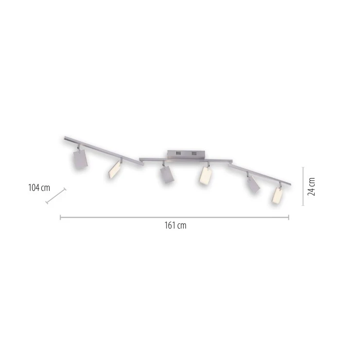 Paul Neuhaus Leuchten Paul Neuhaus PURE-MIRA Deckenleuchte LED Aluminium, 6-flammig, Fernbedienung 9 Paul Neuhaus Leuchten Paul Neuhaus PURE-MIRA Deckenleuchte LED Aluminium, 6-flammig, Fernbedienung – Bild 9