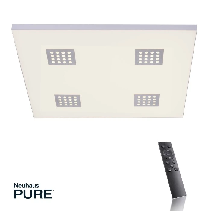 Paul Neuhaus Leuchten Paul Neuhaus PURE-NEO Deckenleuchte LED Aluminium, 4-flammig, Fernbedienung 4 Paul Neuhaus Leuchten Paul Neuhaus PURE-NEO Deckenleuchte LED Aluminium, 4-flammig, Fernbedienung – Bild 4