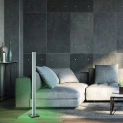 Paul Neuhaus Q-Serie Paul Neuhaus Q-ADRIANA Stehleuchte LED Aluminium, 2-flammig, Fernbedienung