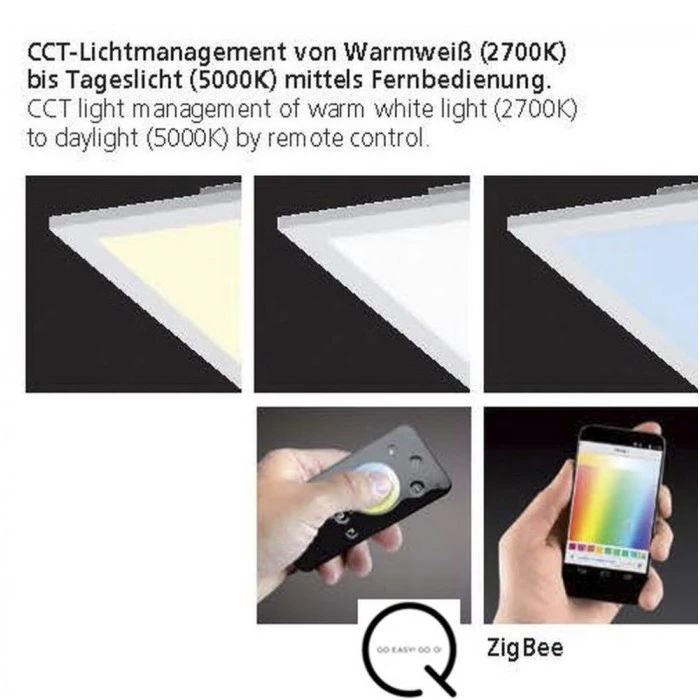 Paul Neuhaus Q-Serie Paul Neuhaus Q-Flag Deckenpanel LED Weiß, 1-flammig, Fernbedienung 5 Paul Neuhaus Q-Serie Paul Neuhaus Q-Flag Deckenpanel LED Weiß, 1-flammig, Fernbedienung – Bild 5