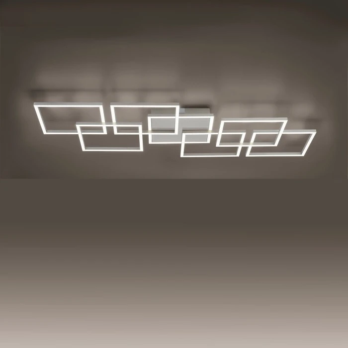 Paul Neuhaus Q-Serie Paul Neuhaus Q-INIGO Deckenleuchte LED Stahl gebürstet, 7-flammig, Fernbedienung 6 Paul Neuhaus Q-Serie Paul Neuhaus Q-INIGO Deckenleuchte LED Stahl gebürstet, 7-flammig, Fernbedienung – Bild 6