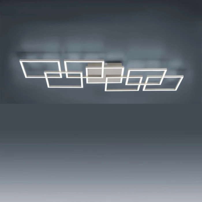 Paul Neuhaus Q-Serie Paul Neuhaus Q-INIGO Deckenleuchte LED Stahl gebürstet, 7-flammig, Fernbedienung 8 Paul Neuhaus Q-Serie Paul Neuhaus Q-INIGO Deckenleuchte LED Stahl gebürstet, 7-flammig, Fernbedienung – Bild 8