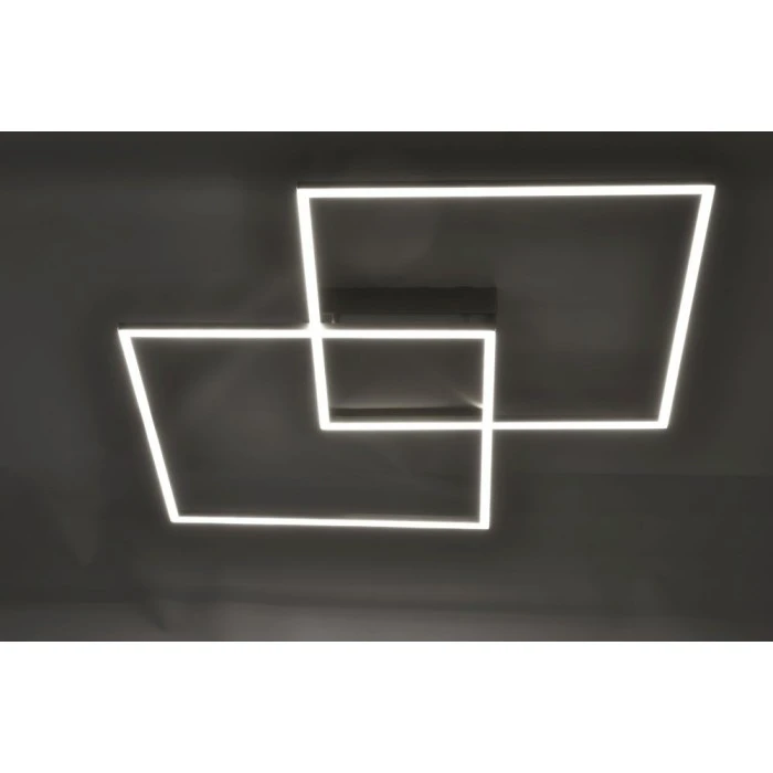 Paul Neuhaus Q-Serie Paul Neuhaus Q-Inigo Deckenleuchte LED Edelstahl, 2-flammig, Fernbedienung 3 Paul Neuhaus Q-Serie Paul Neuhaus Q-Inigo Deckenleuchte LED Edelstahl, 2-flammig, Fernbedienung – Bild 3