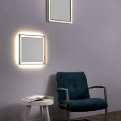 Paul Neuhaus Q-Serie Paul Neuhaus Q-KAAN Deckenleuchte LED Stahl gebürstet, 2-flammig, Fernbedienung