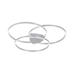 Paul Neuhaus Q-Serie Paul Neuhaus Q-KATE Deckenleuchte LED Silber, 3-flammig, Fernbedienung