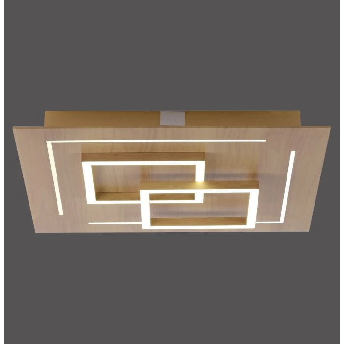 Paul Neuhaus Q-Serie Paul Neuhaus Q-LINEA Deckenleuchte LED Holz hell, 4-flammig, Fernbedienung 2 Paul Neuhaus Q-Serie Paul Neuhaus Q-LINEA Deckenleuchte LED Holz hell, 4-flammig, Fernbedienung – Bild 2