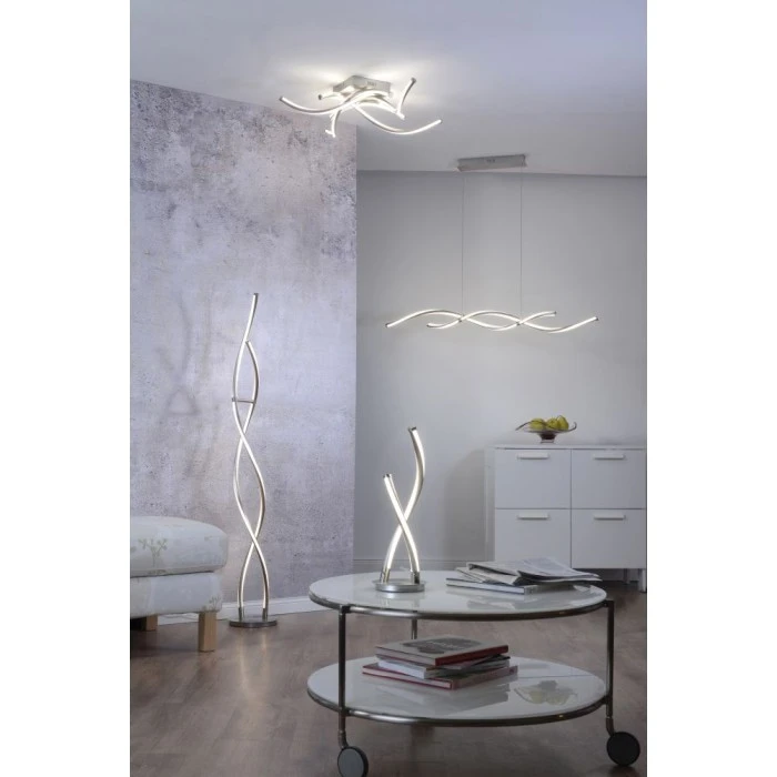 Paul Neuhaus Q-Serie Paul Neuhaus Q-MALINA Deckenleuchte LED Nickel-Matt, 4-flammig, Fernbedienung 2 Paul Neuhaus Q-Serie Paul Neuhaus Q-MALINA Deckenleuchte LED Nickel-Matt, 4-flammig, Fernbedienung – Bild 2